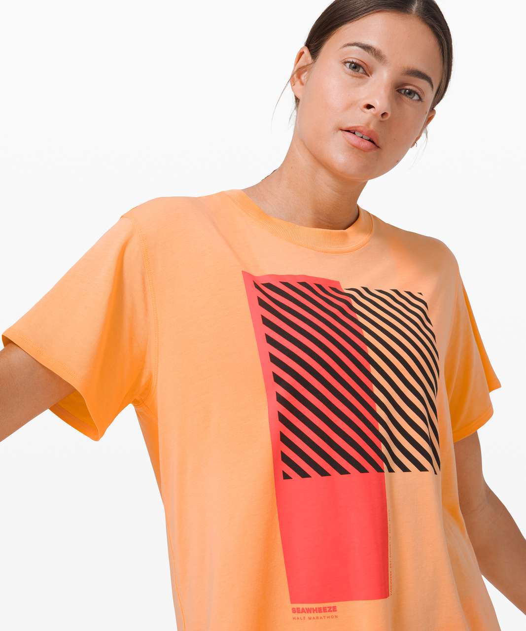 Lululemon All Yours Tee *SeaWheeze - Florid Orange