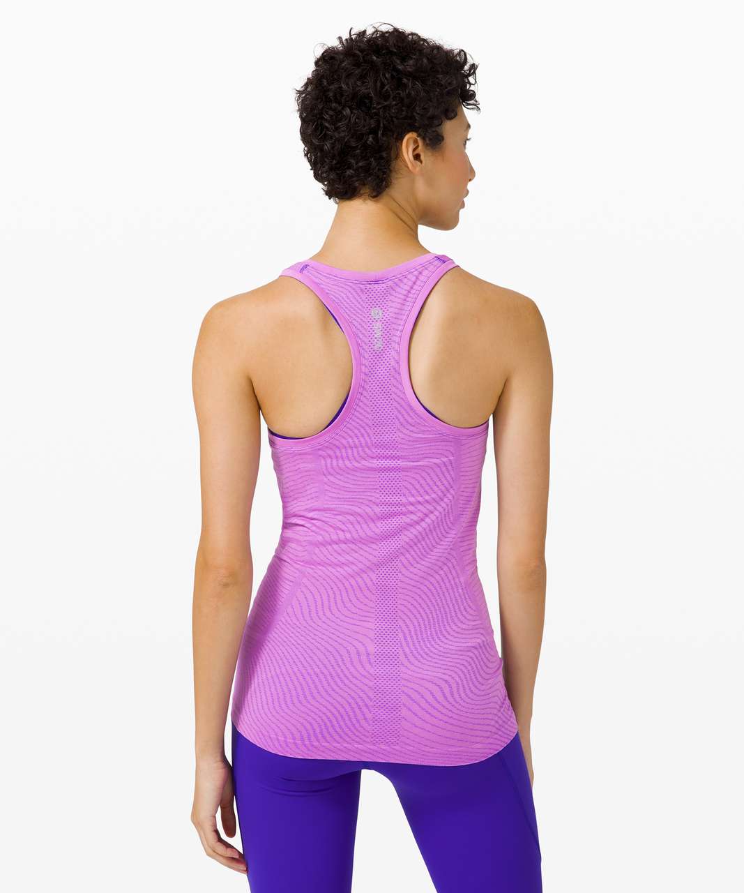 Lululemon Swiftly Speed Racerback *SeaWheeze - Illusion Purple Blossom / Lazurite