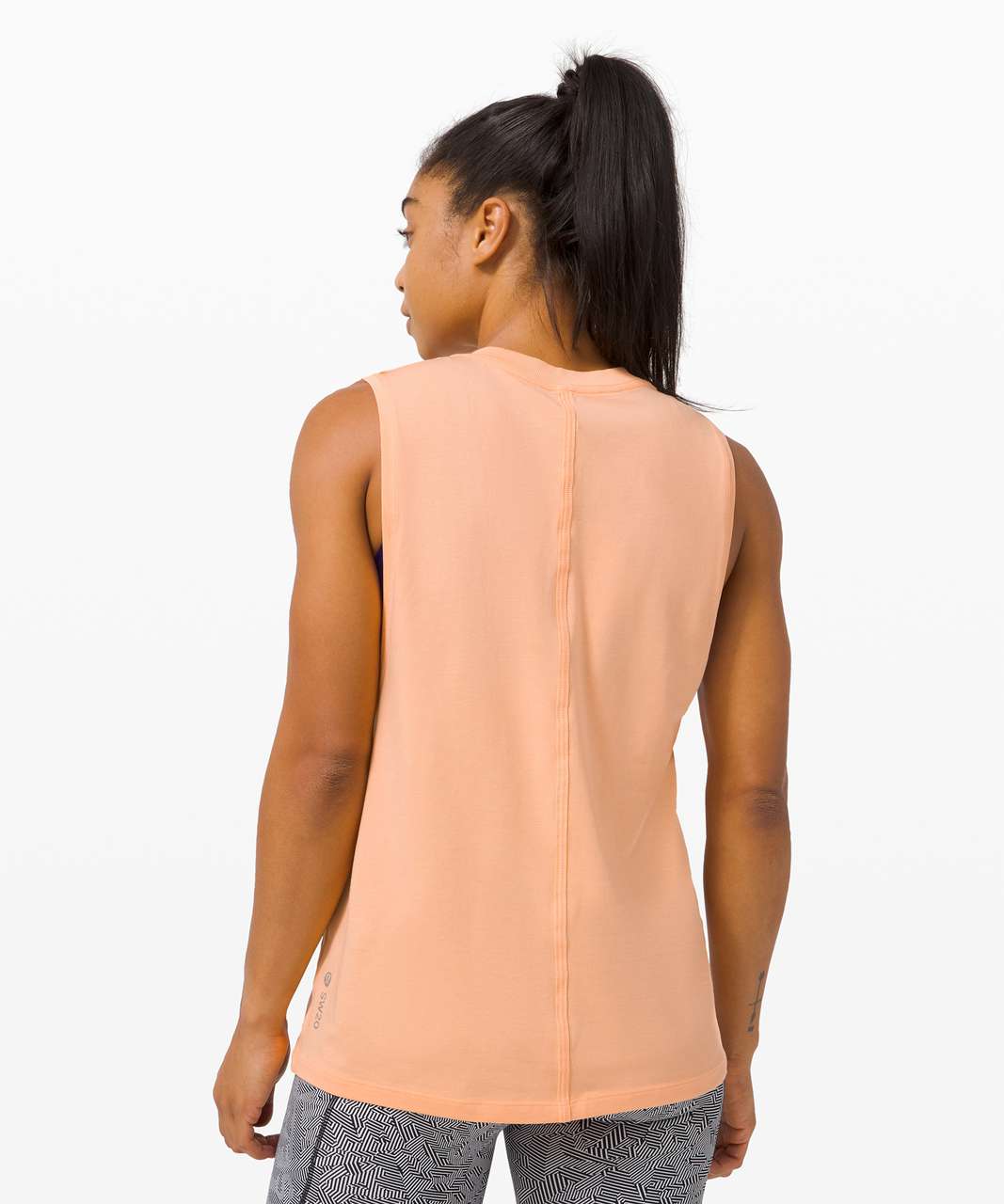 Lululemon All Yours Muscle Tank *SeaWheeze - Florid Orange