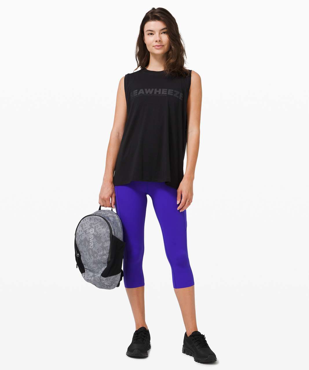 Lululemon All Yours Muscle Tank Reflective *SeaWheeze - Black