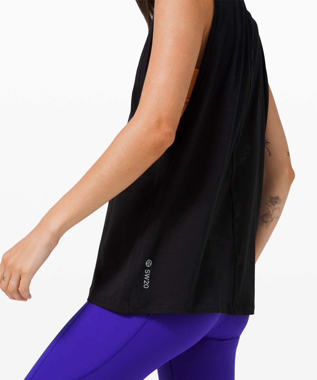 Lululemon All Yours Muscle Tank Reflective *SeaWheeze - Black