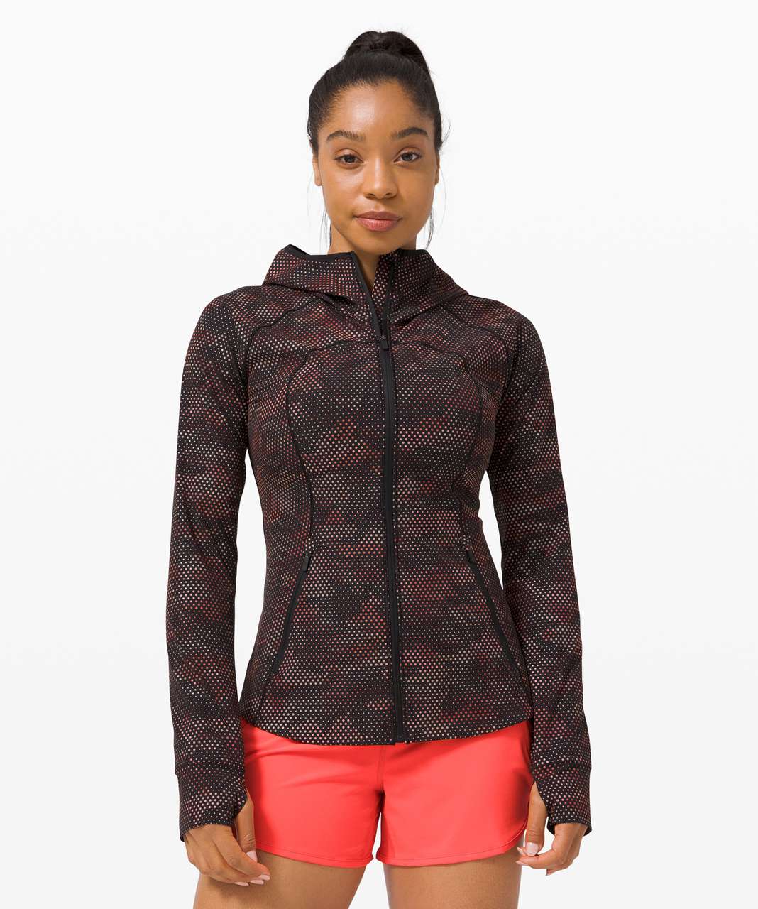 Lululemon Mist Over Windbreaker Reflective *SeaWheeze - High Tempo Camo  Orange Multi - lulu fanatics