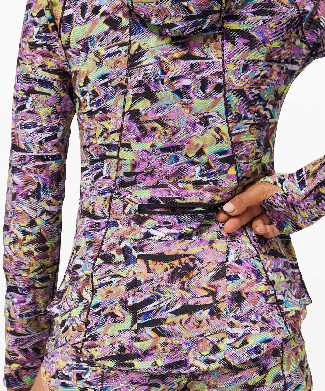 Lululemon Mist Over Windbreaker *SeaWheeze - Super Sonic Alpine White Purple Multi