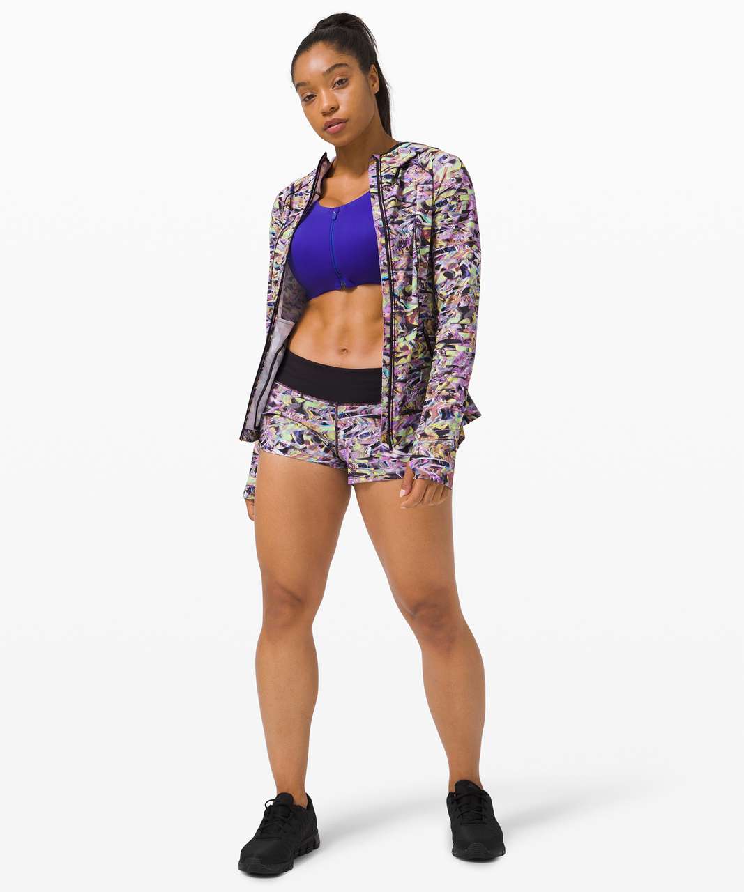 Lululemon Mist Over Windbreaker *SeaWheeze - Super Sonic Alpine White Purple Multi