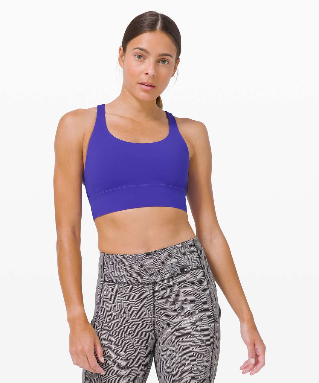 Lululemon Energy Bra Long Line *SeaWheeze - Lazurite