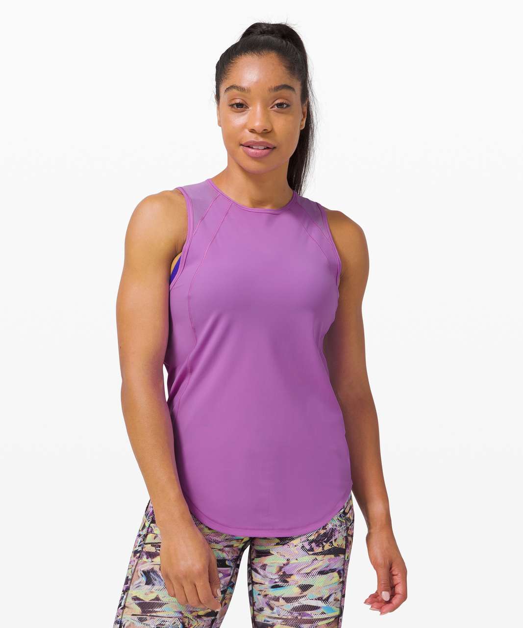 Lululemon Sculpt Tank *SeaWheeze - Purple Blossom