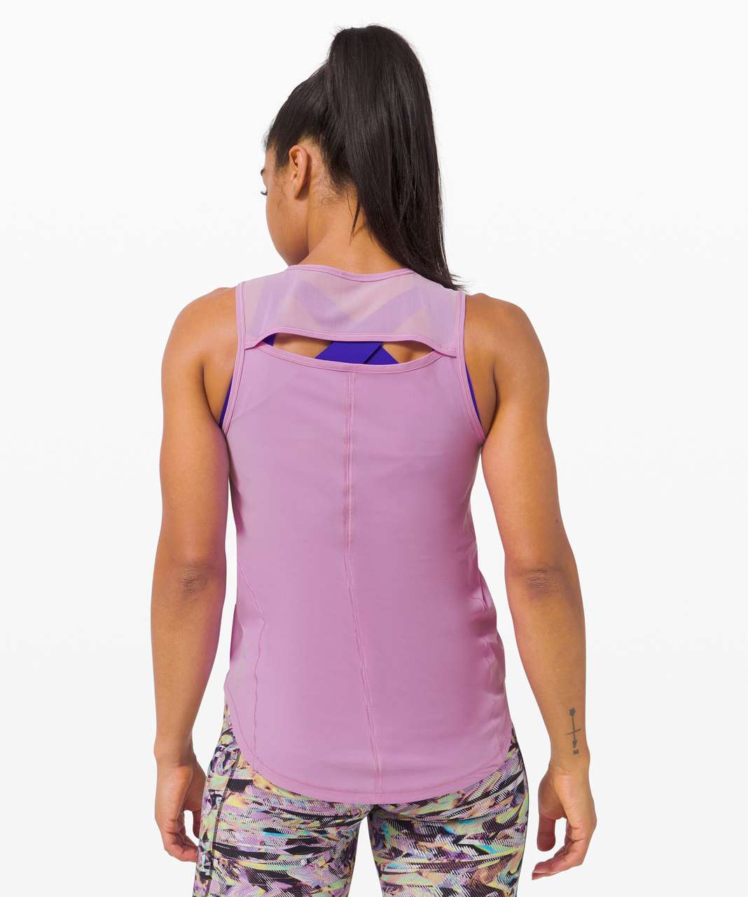 Lululemon Sculpt Tank *SeaWheeze - Purple Blossom