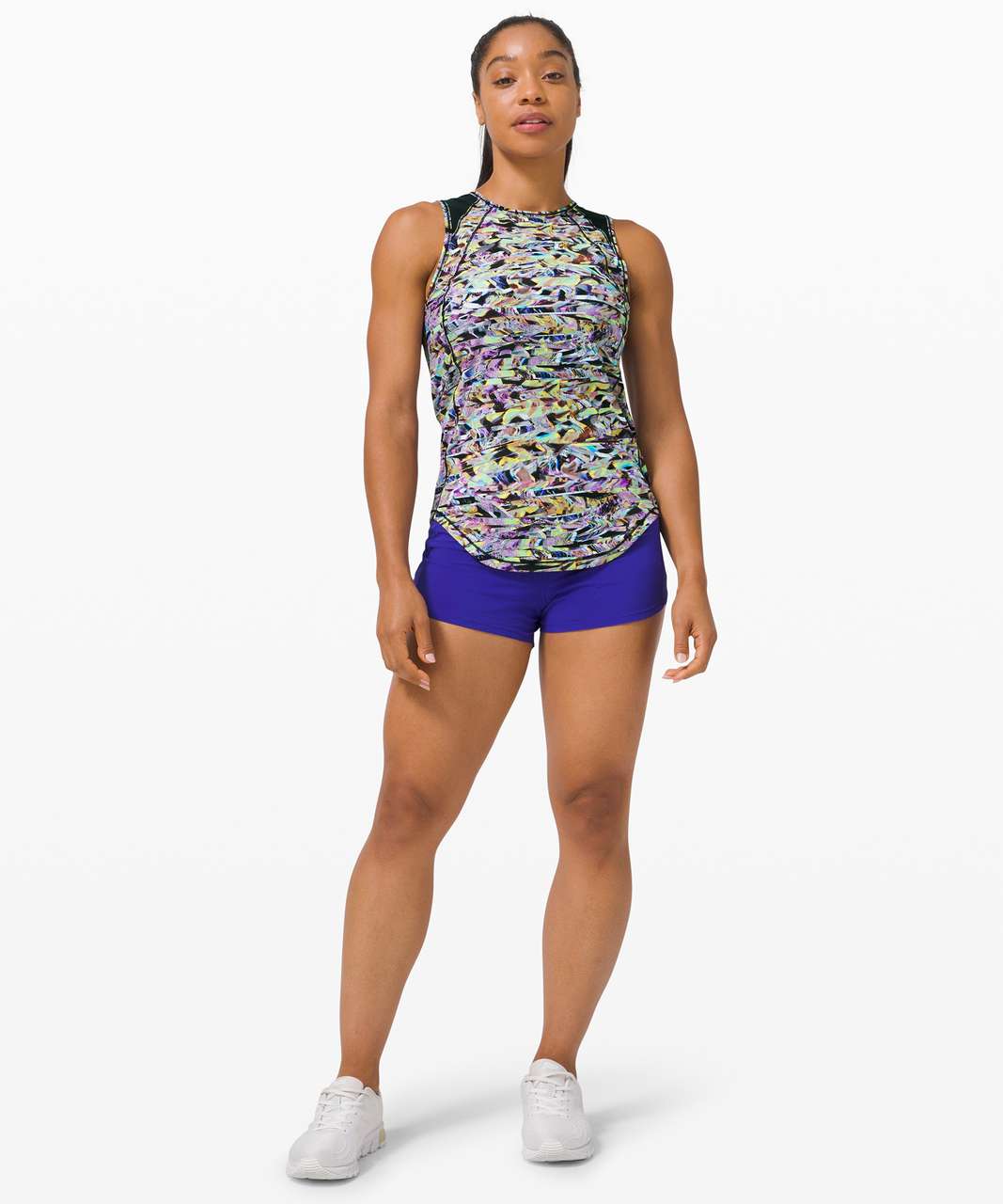 Lululemon Sculpt Tank *SeaWheeze - Super Sonic Alpine White Purple Multi