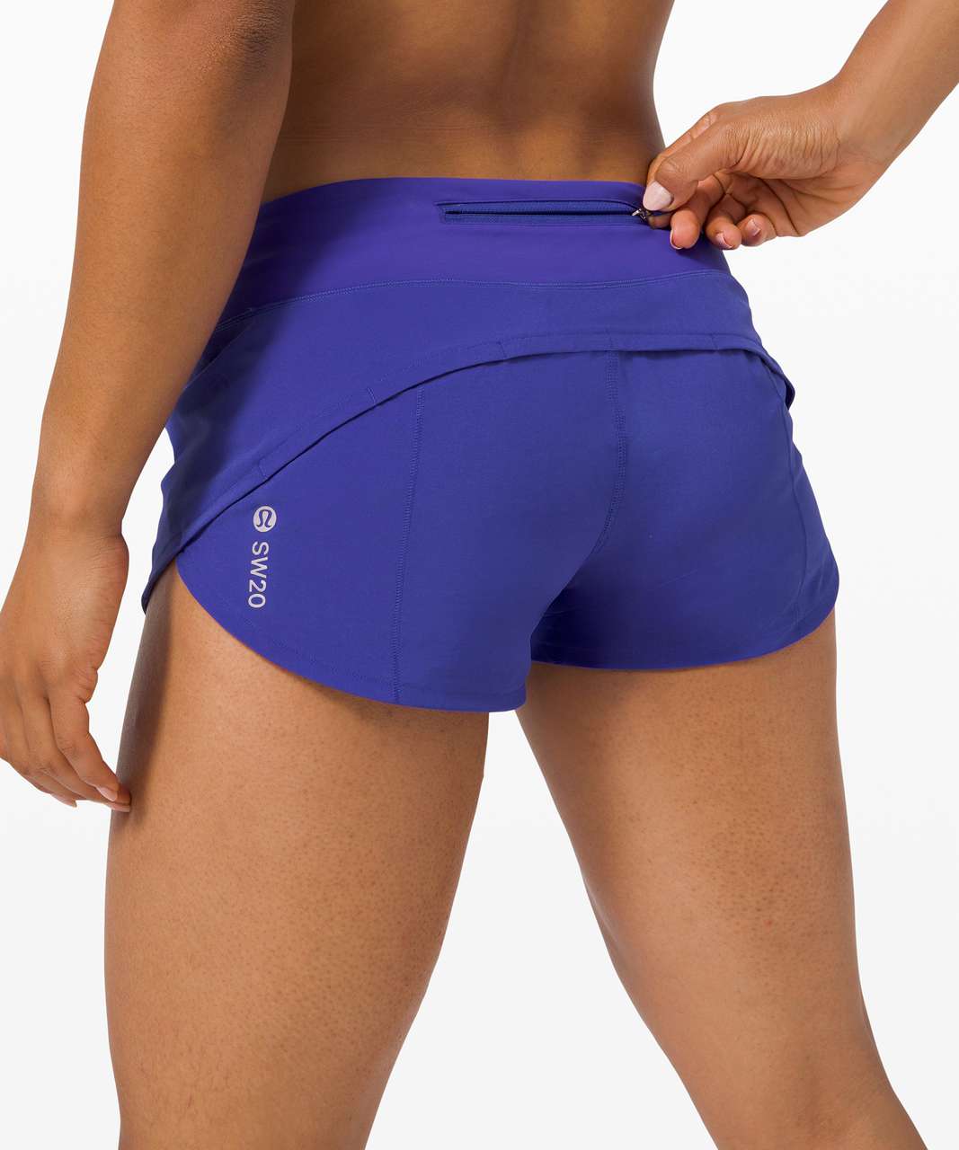 Lululemon Speed Up Short 2.5" *SeaWheeze - Lazurite