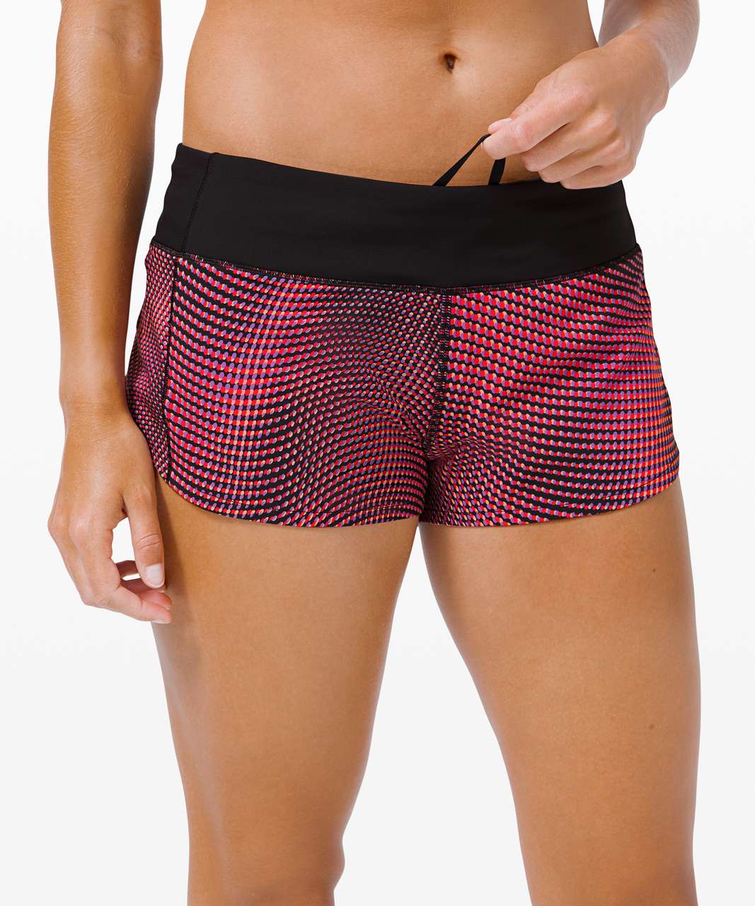 Lululemon Speed Up Short 2.5" *SeaWheeze - Race Pace Flare Multi / Black