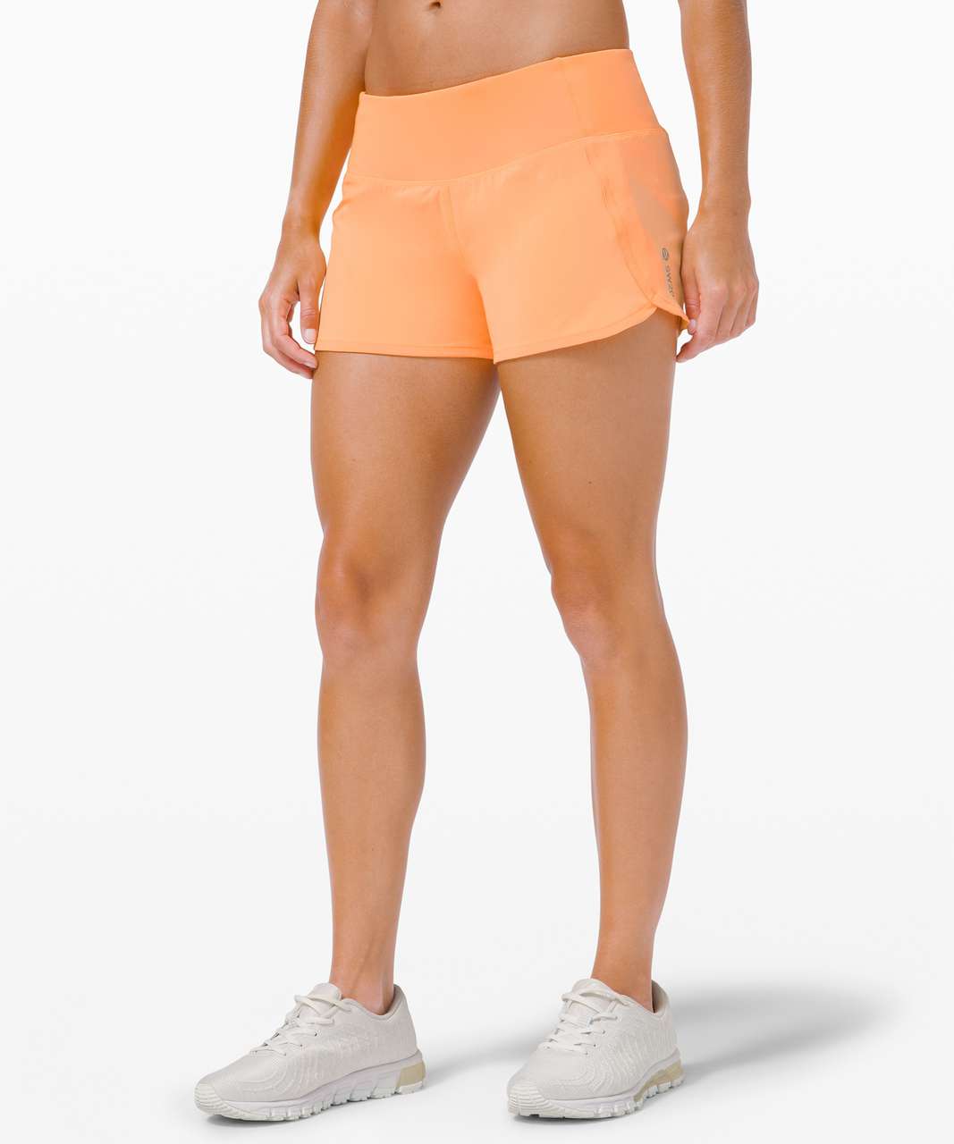 Lululemon Run Times Short 4" *SeaWheeze - Florid Orange