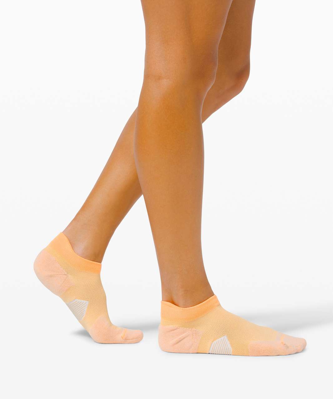 Lululemon Speed Sock (Silver) *SeaWheeze - Florid Orange / White