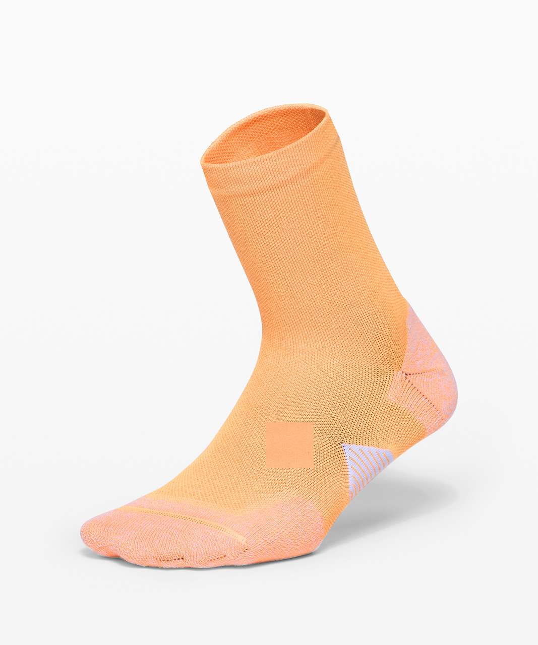 Lululemon Speed Quarter Sock (Silver) *SeaWheeze - Florid Orange / White