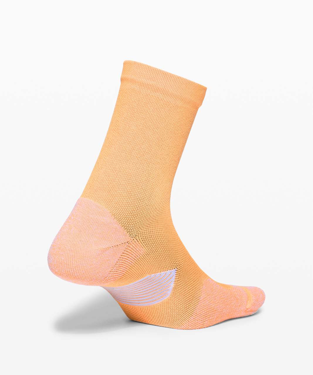 Lululemon Speed Quarter Sock (Silver) *SeaWheeze - Florid Orange / White