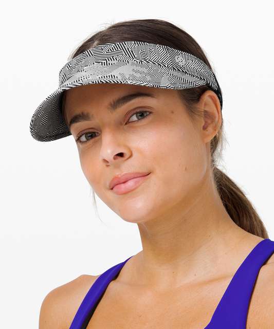 Lululemon Fast Paced Run Visor - Pretty Prism Multi / Black - lulu fanatics