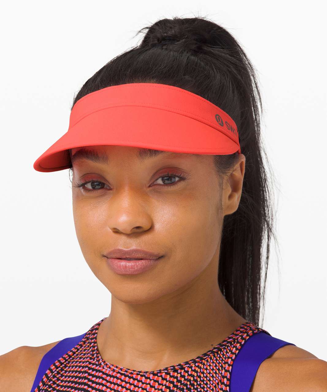 Lululemon Fast Paced Run Visor II *SeaWheeze - Flare / Black