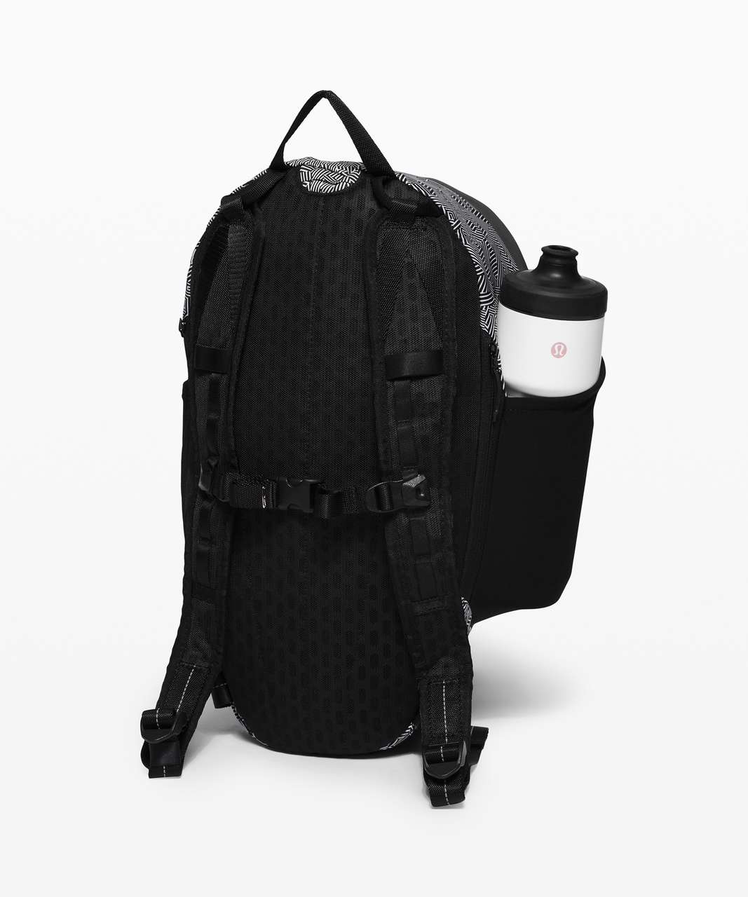 Lululemon Fast and Free Backpack *SeaWheeze - Illusionary Max Alpine White Black / Black