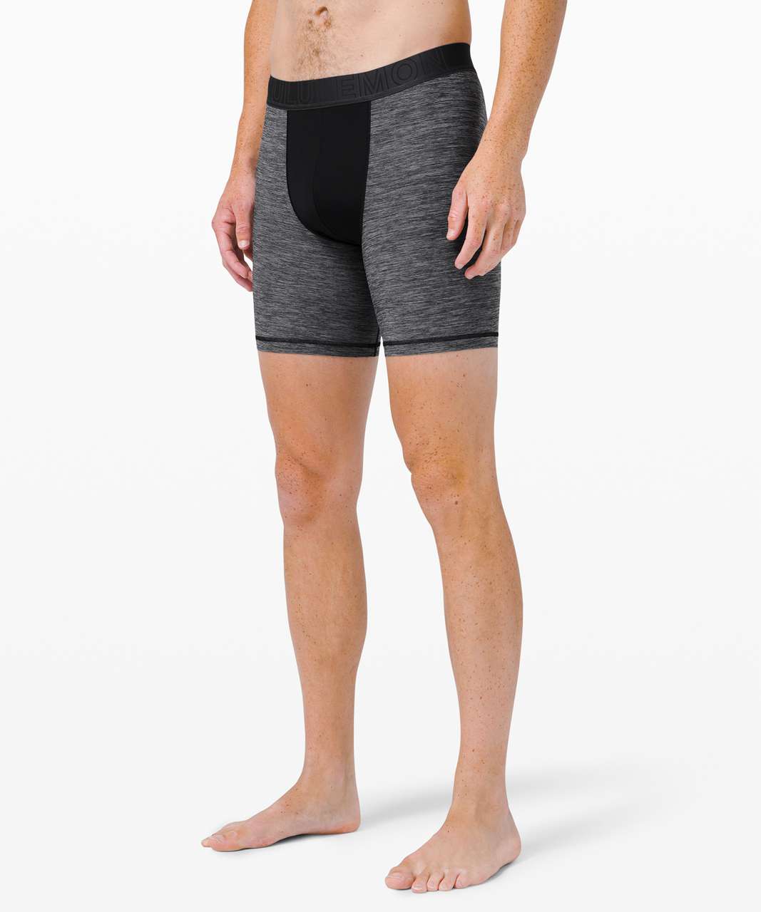 Lululemon License To Train Boxer *7" - Heathered Black / Graphite Grey