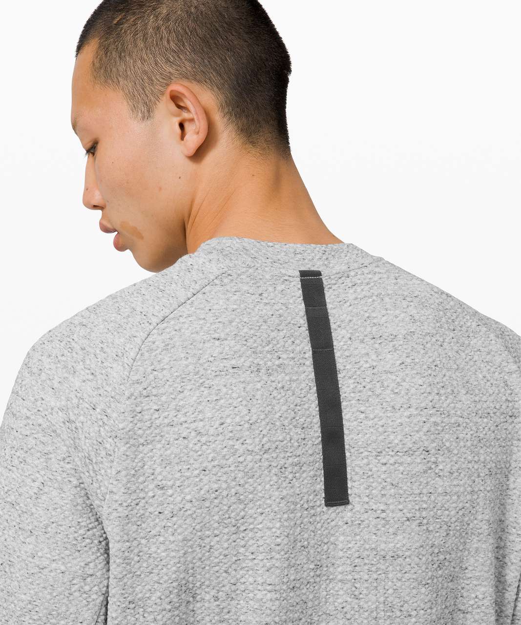 Lululemon At Ease Crew - Heathered Melody Light Grey / Black