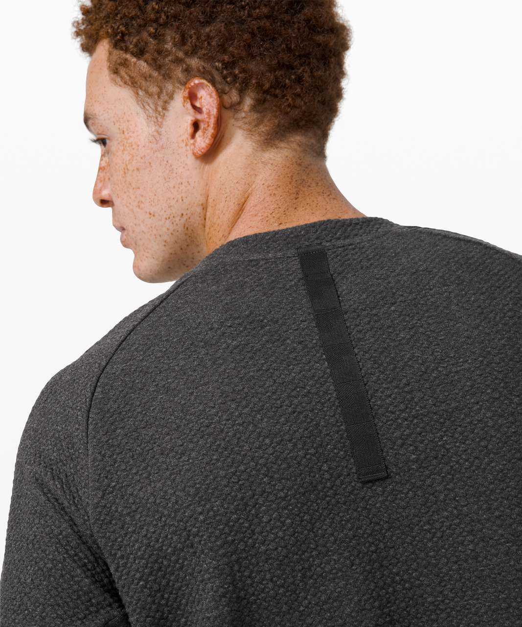 Lululemon At Ease Crew - Heathered Black / Black