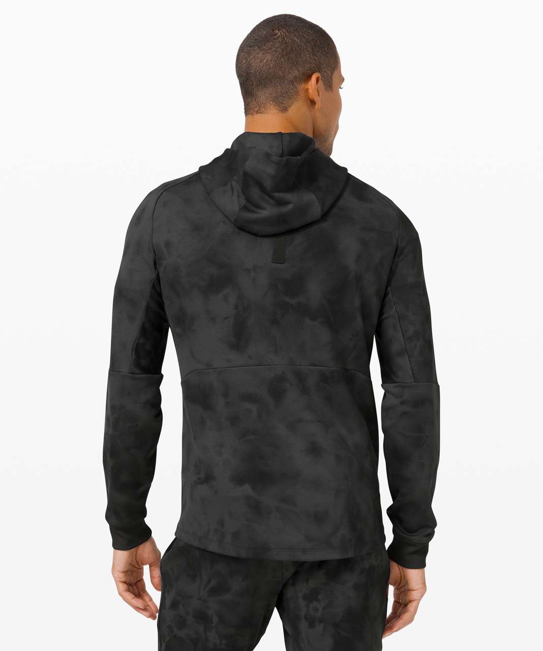 Lululemon Textured Tech Hoodie - Diamond Dye Anchor Graphite Grey