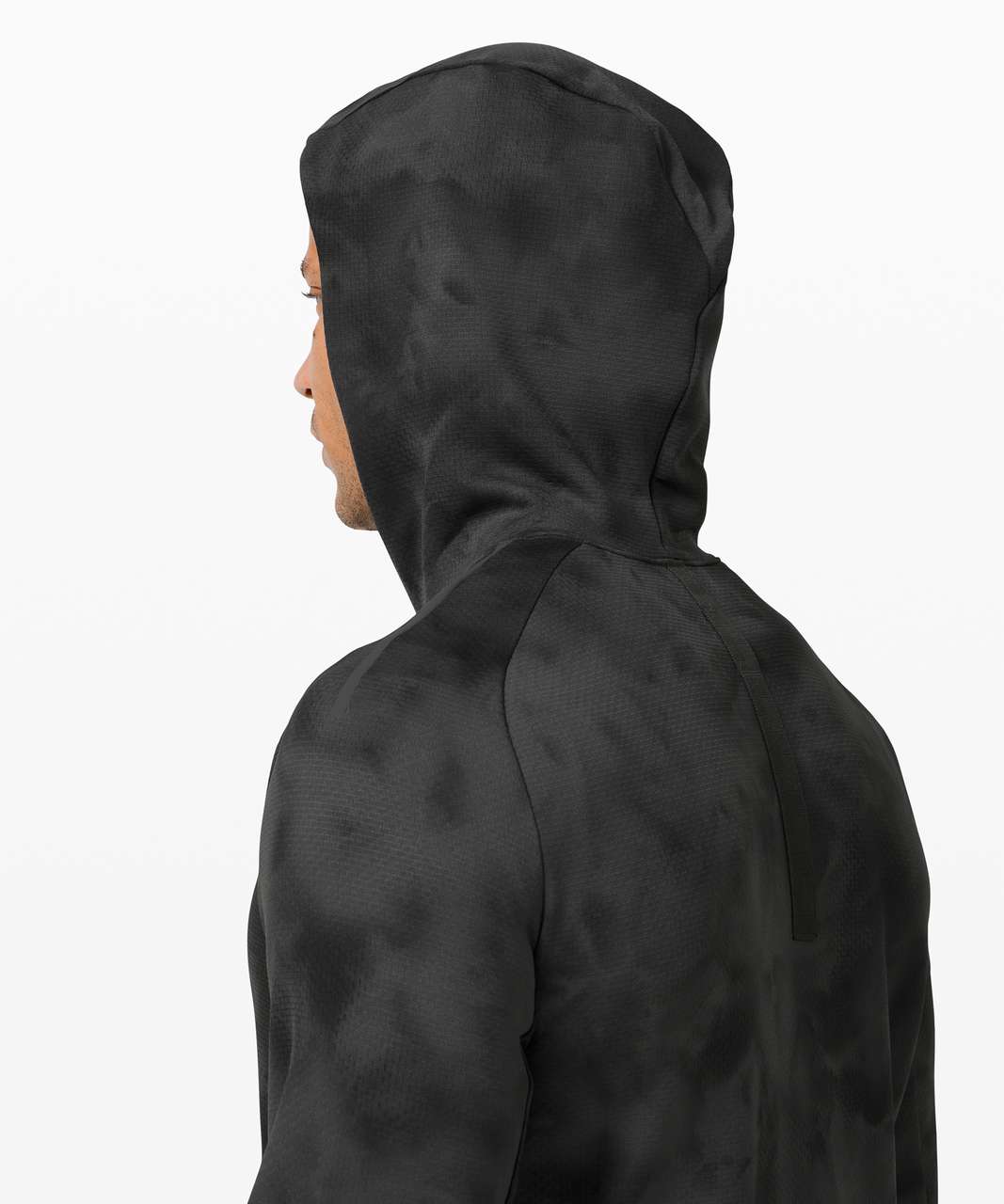 Lululemon Textured Tech Hoodie - Diamond Dye Anchor Graphite Grey ...