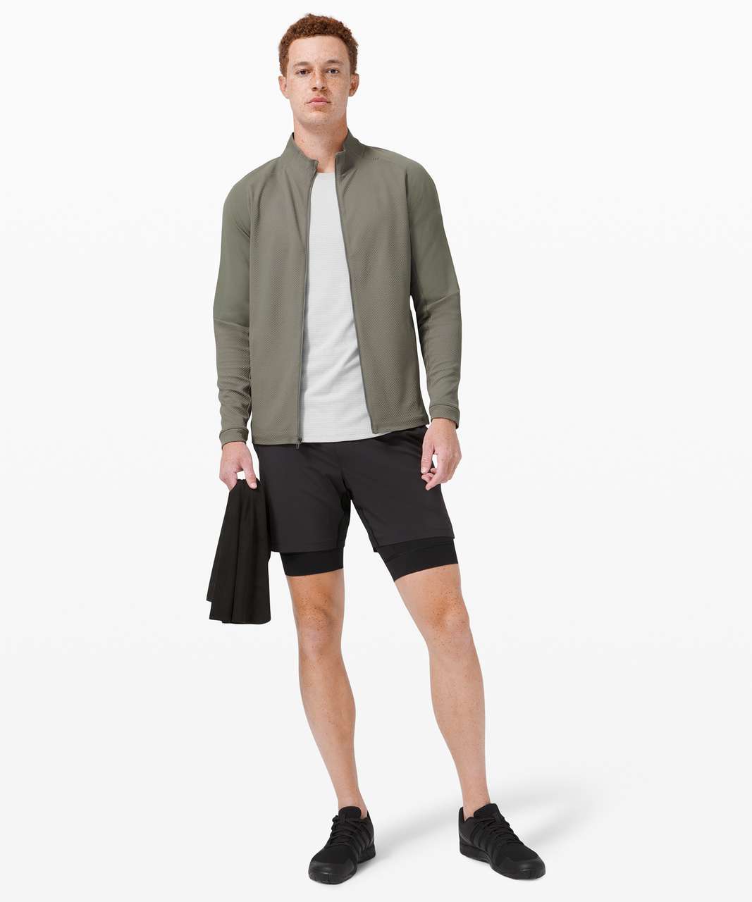 Lululemon Strong Start Jacket - Grey Sage - lulu fanatics