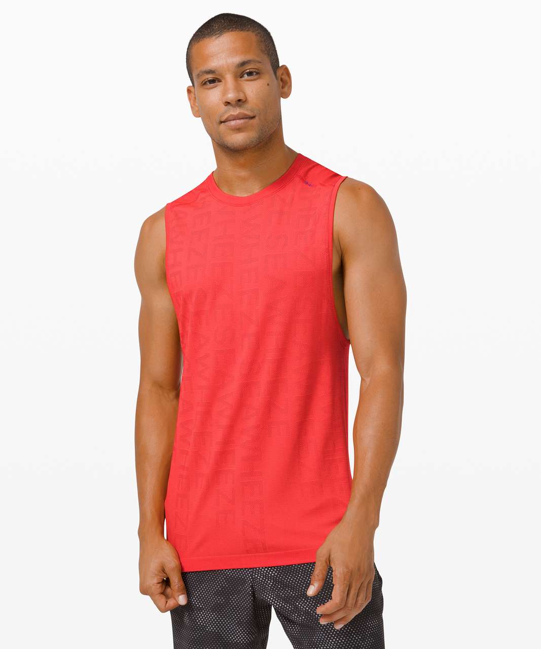 Lululemon Metal Vent Tech Muscle Tank *SeaWheeze - Flare / Dark Red