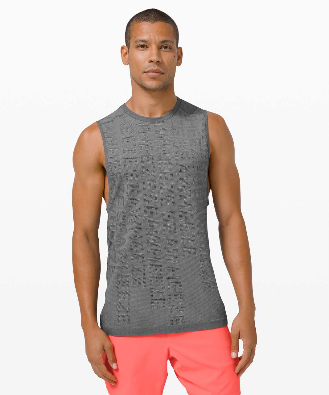 Lululemon Metal Vent Tech Muscle Tank *SeaWheeze - White / Black