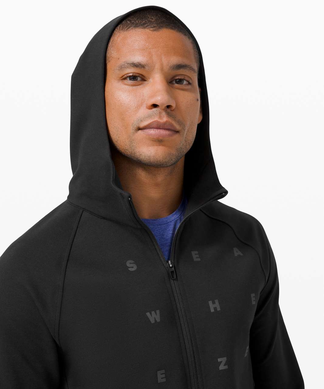 Lululemon City Sweat Full Zip Hoodie Reflective *SeaWheeze - Black