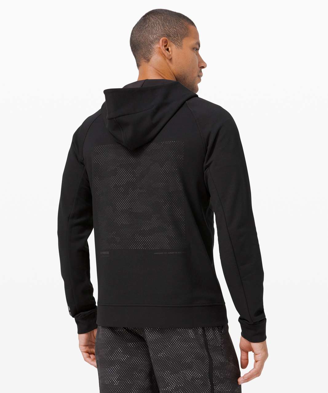 Lululemon City Sweat Full Zip Hoodie Reflective *SeaWheeze - Black