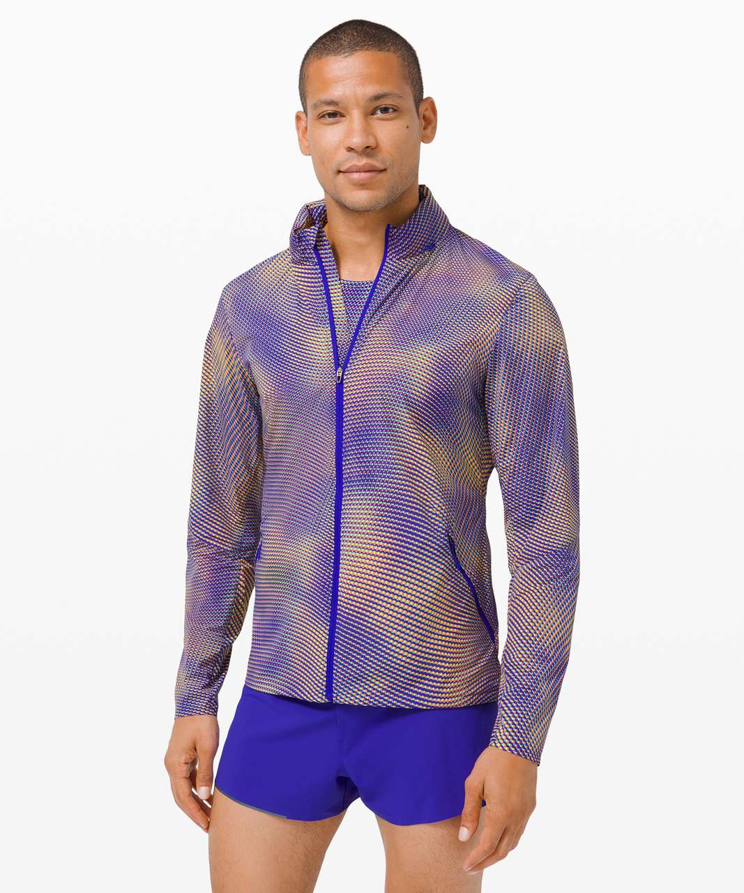 Lululemon Active Jacket *SeaWheeze - Race Pace Sunlight Yellow Multi