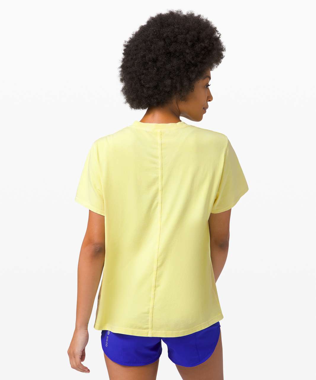 Lululemon All Yours Tee *SeaWheeze - Crackle Wash Sunlight Yellow