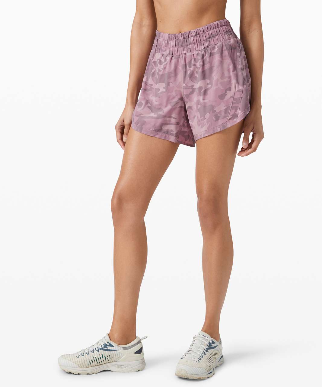 LULULEMON TRACK THAT Short 5 Size 6 Heritage 365 Camo Brier Rose New No  Tags £33.18 - PicClick UK