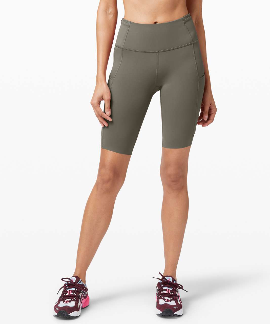 Lululemon Fast And Free Short 10 *Non-Reflective - Grey Sage - lulu  fanatics