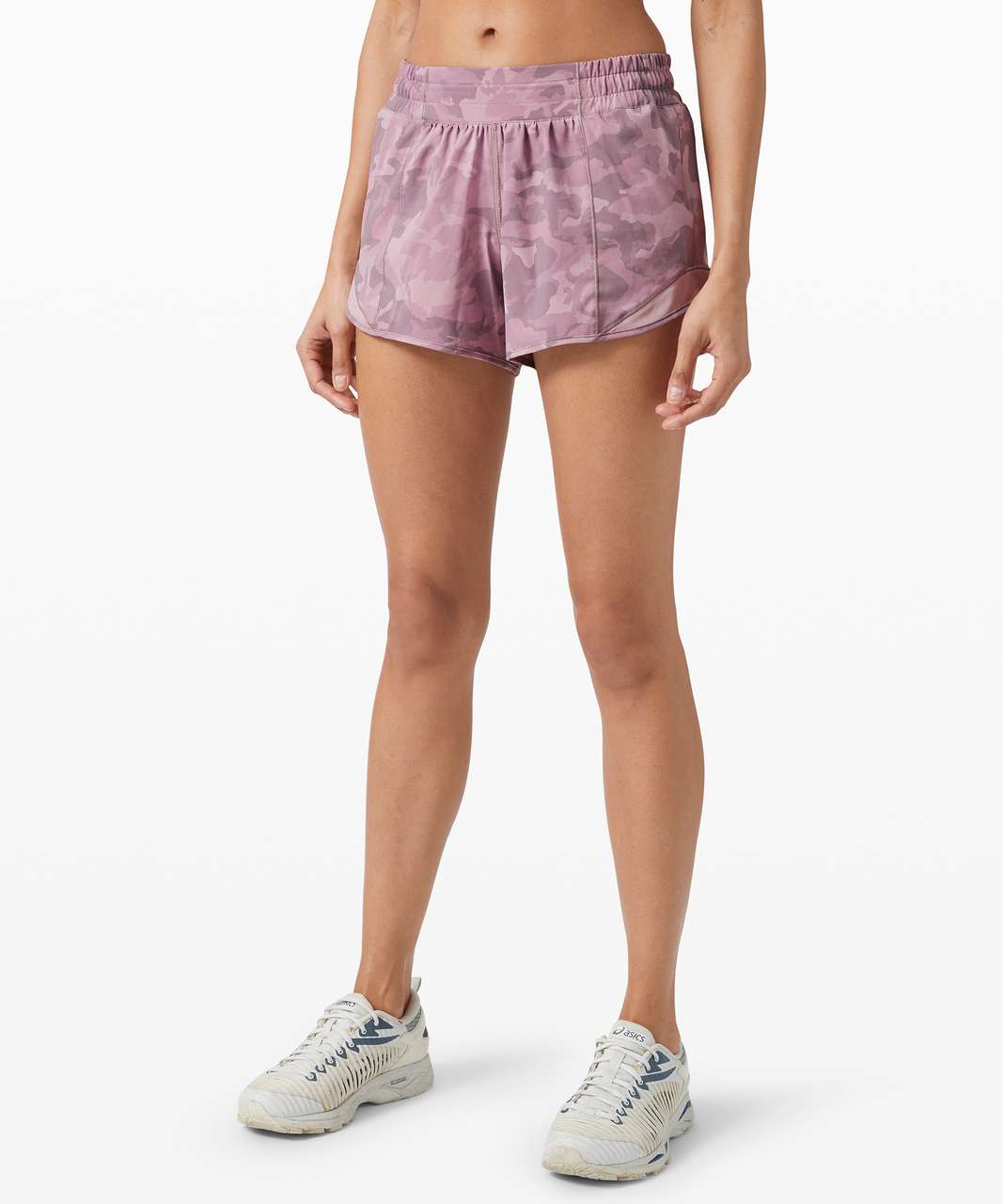 Lululemon Hotty Hot Short II *Long 4" - Incognito Camo Pink Taupe Multi / Pink Taupe