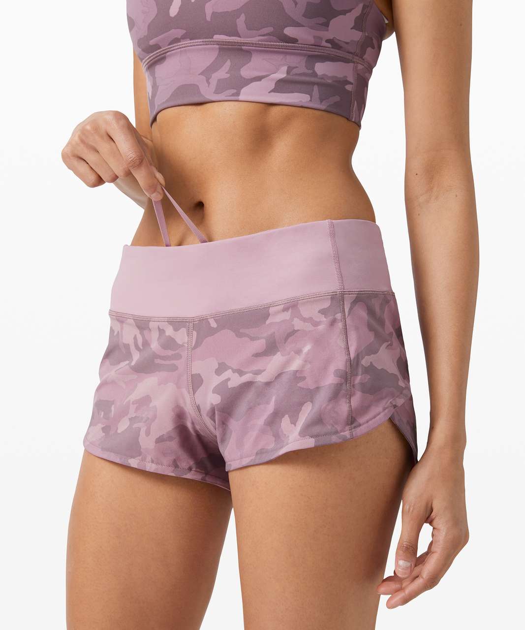 Lululemon Speed Up Short *2.5" - Incognito Camo Pink Taupe Multi / Pink Taupe