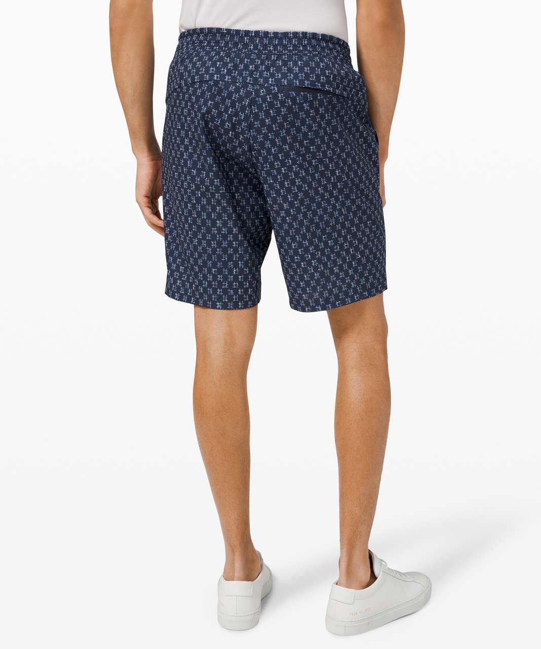 Lululemon Bowline Short *8" - IKat Check White True Navy