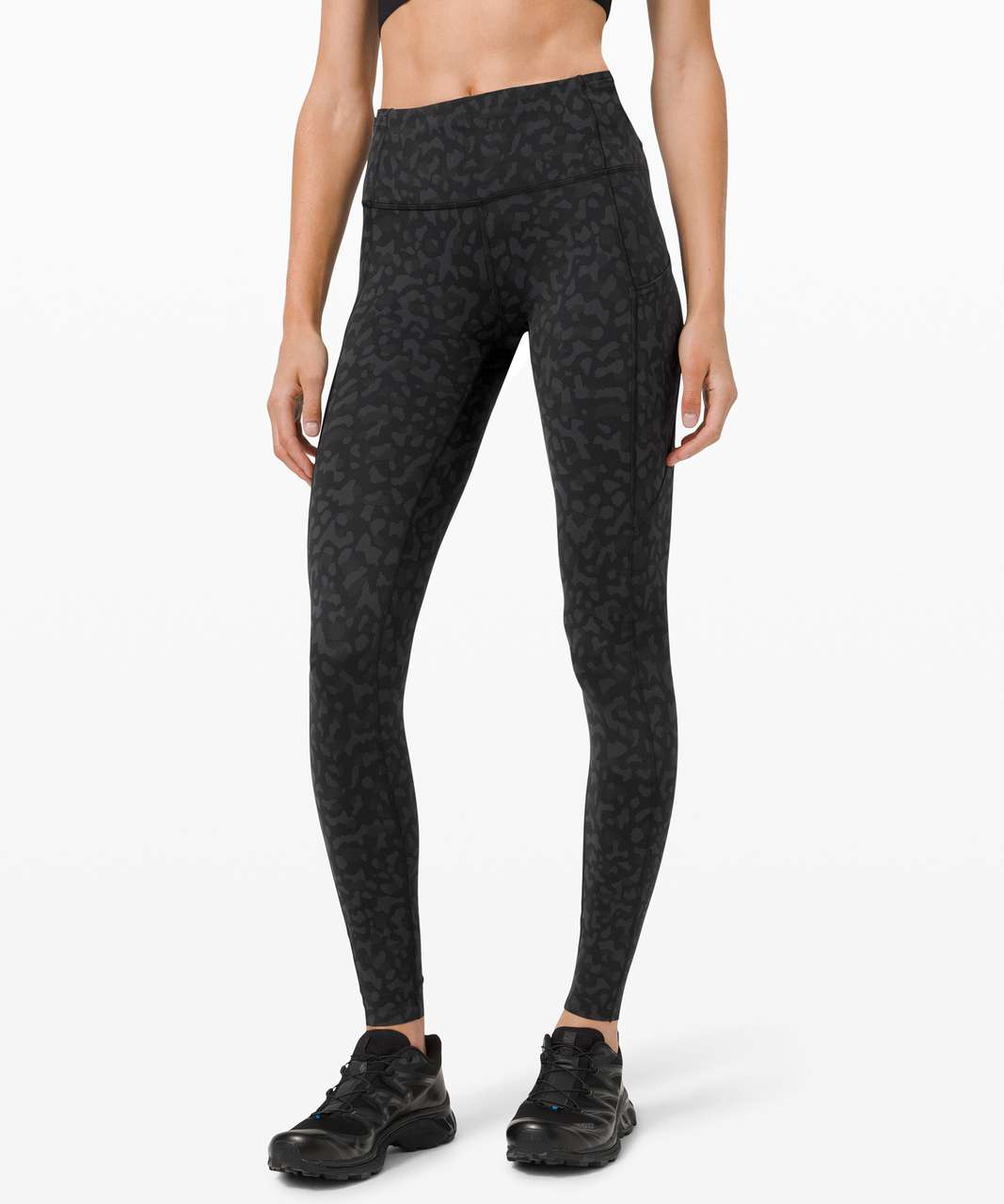 Lululemon Fast and Free Tight 28" *Non-Reflective - Formation Camo Deep Coal Multi