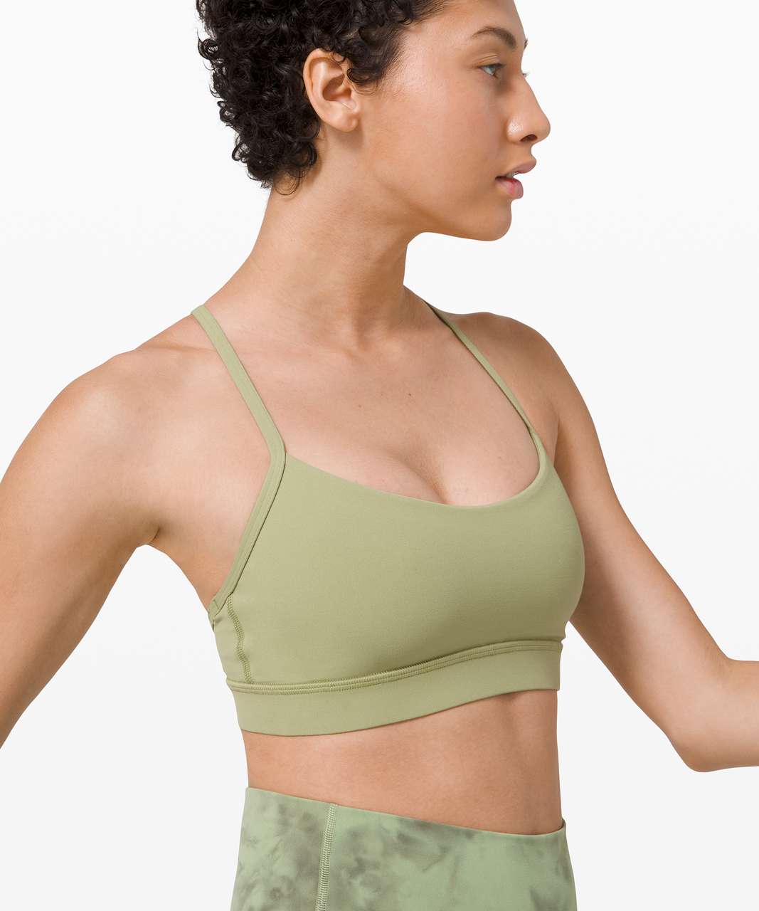 Lululemon Flow Y Bra *Nulu - Opal Green - lulu fanatics