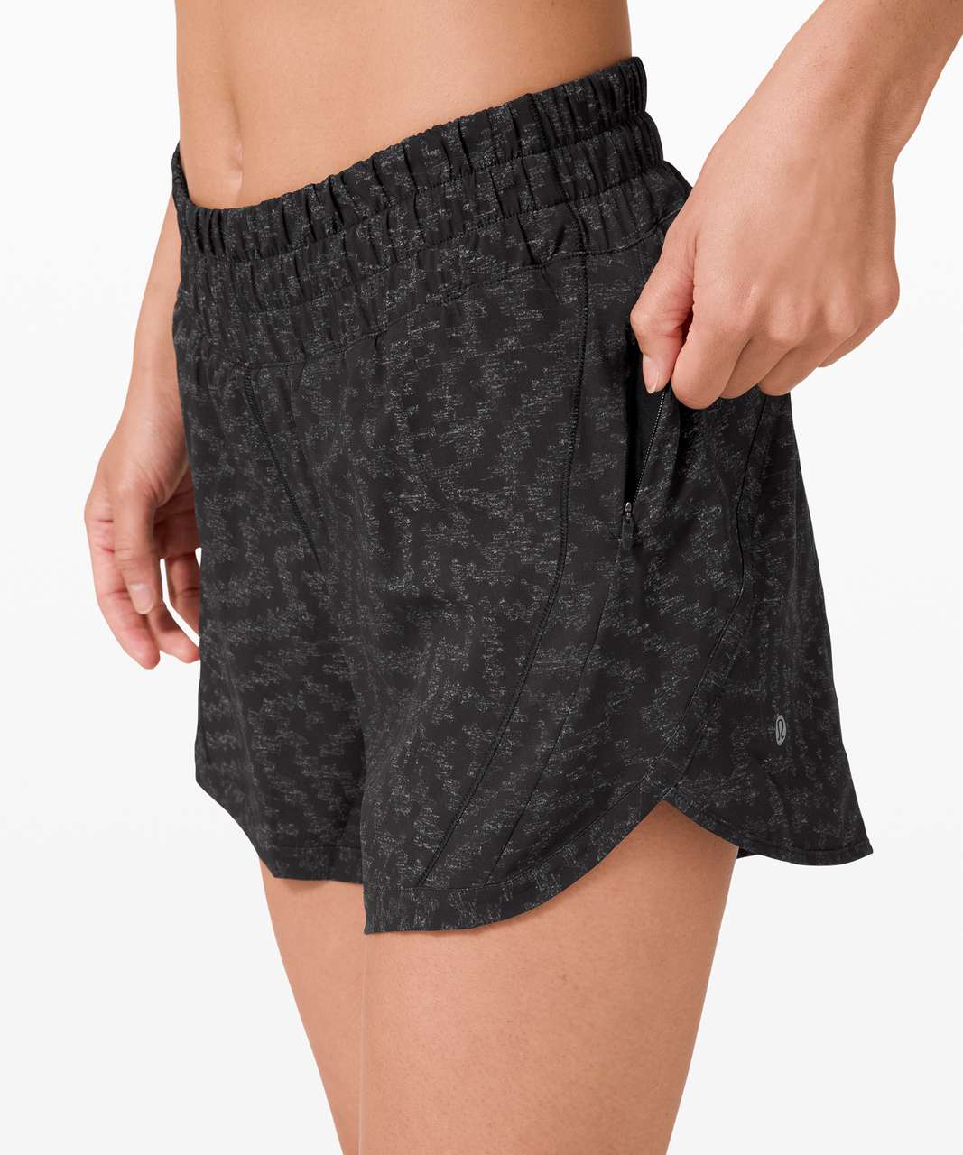 Lululemon Track That Short 5" - Pace Brindle Gull Grey Black