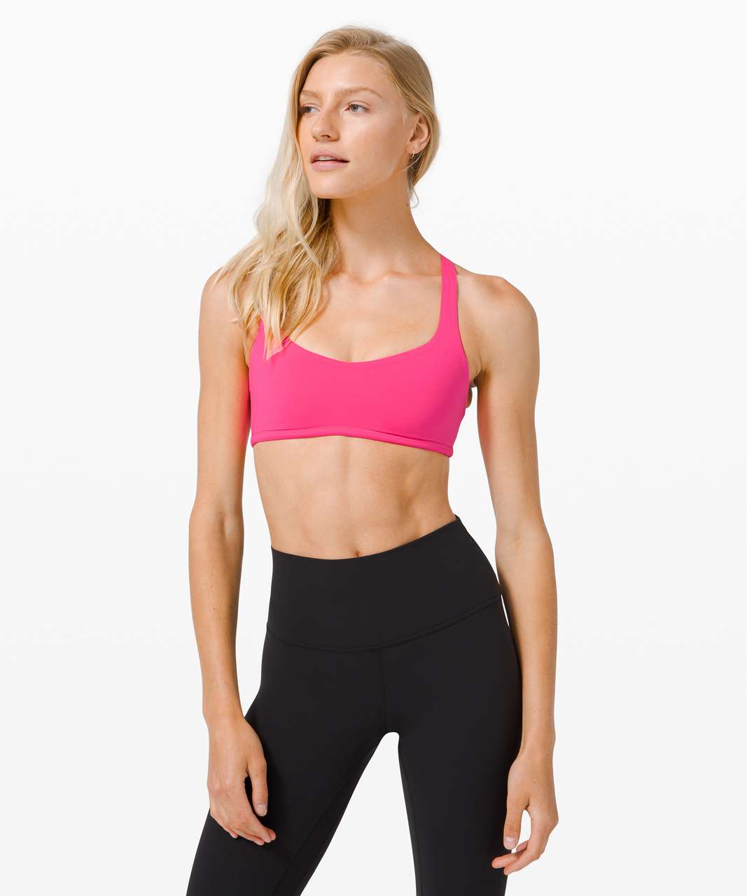 Inhale Confidence. Exhale Doubt. Light Pink Sports Bra