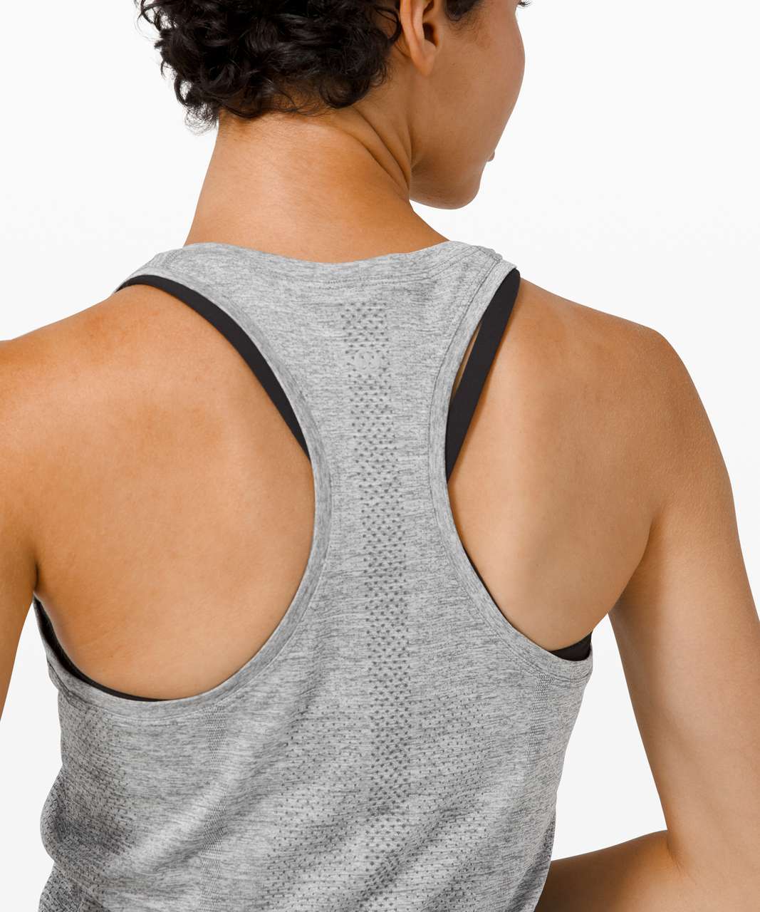 Lululemon Swiftly Tech Racerback 2.0 - Slate / White - lulu fanatics