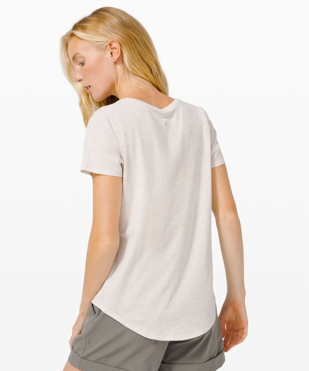 Lululemon Love Crew III - Heathered Silk Rose