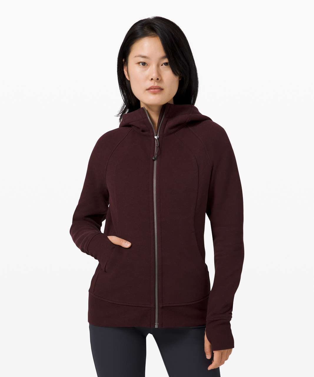 Lululemon Scuba Hoodie *Light Cotton Fleece - Heathered Cassis