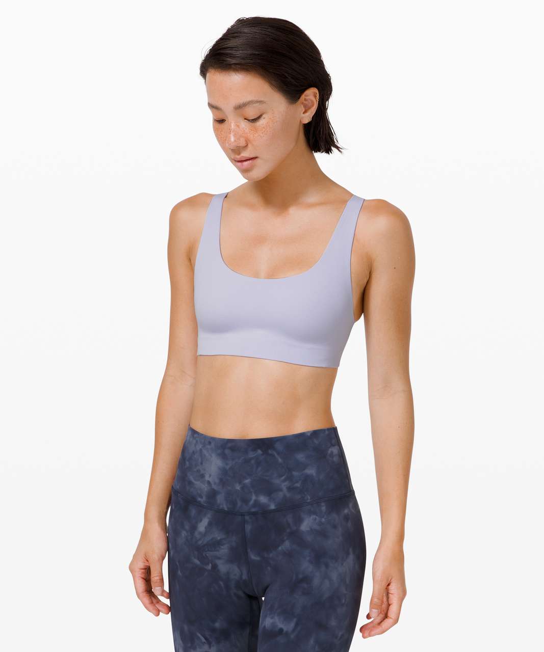 Lululemon In Alignment Straight Strap Bra *Light Support, A/B Cup - Serene Blue