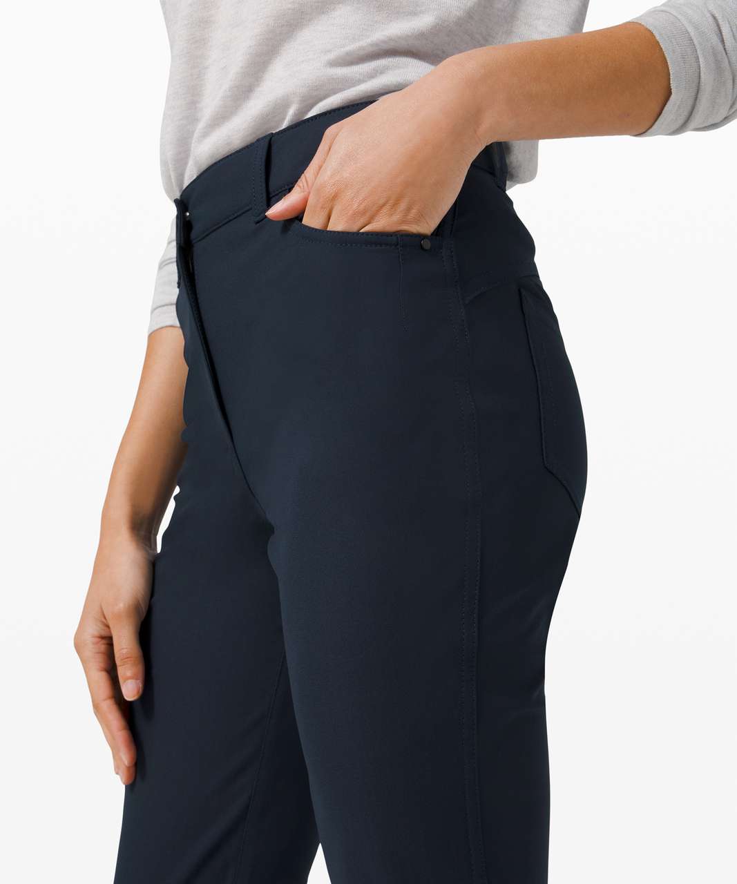 On the Belt Bag and City Sleek 5 Pocket 7/8 Pant- new fav pants!!! :  r/lululemon