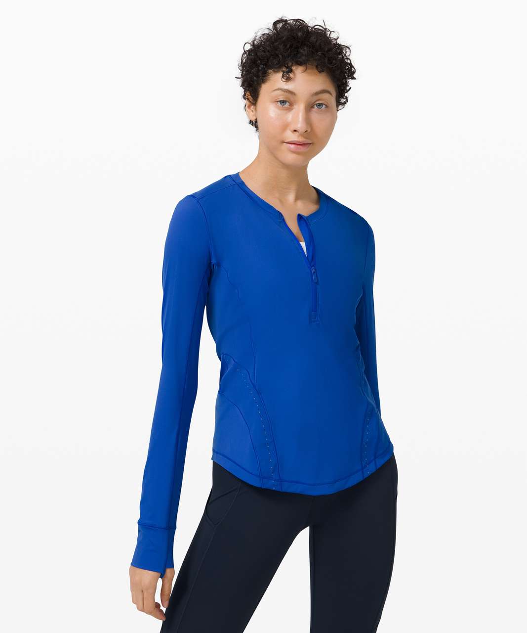 Lululemon Flash Forward Half Zip - Cerulean Blue