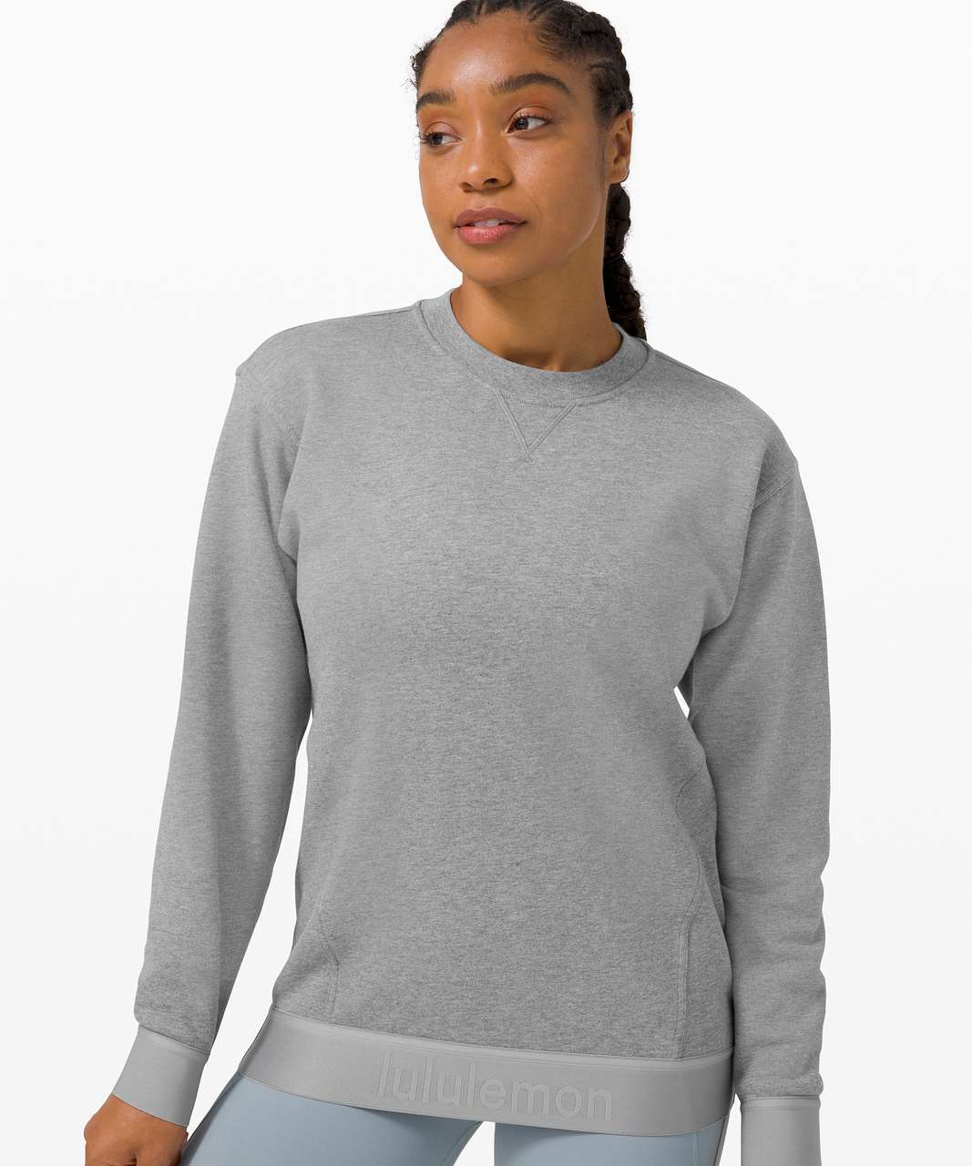 Lululemon All Yours Crew *Refreshed - Heathered Core Medium Grey