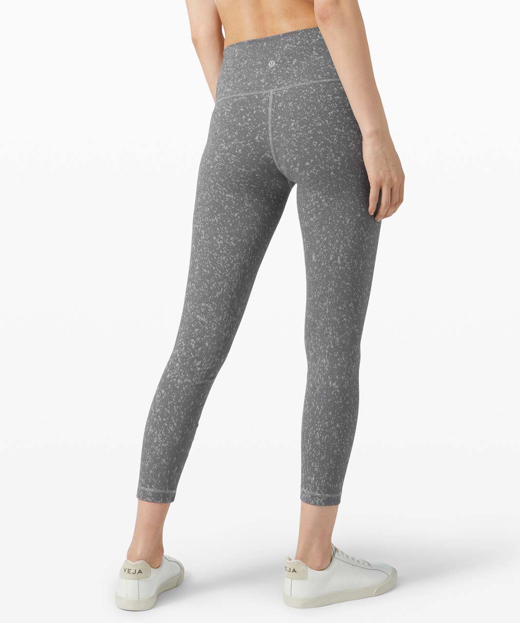 Lululemon Wunder Under Mid Rise Gray Full Length Leggings 30